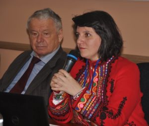 Директор Інституту економіки та прогнозування В.Геєць та Європейський координатор Via Campesina Ramona Duminicioiu
